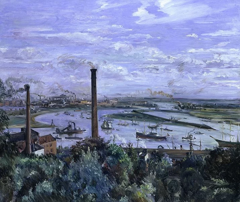 Veduta di Köhlbrand - Hamburger Kunsthalle